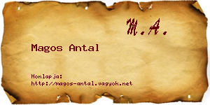Magos Antal névjegykártya